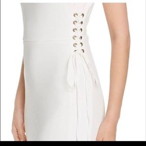 MIDI White sleeveless dress